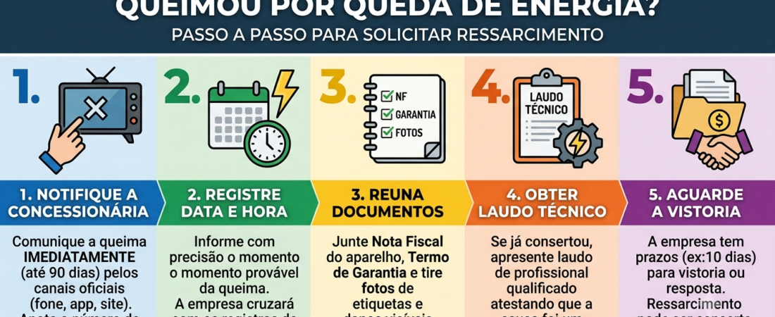 Como Provar que um Equipamento Queimou por Queda de Energia?